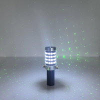 Projecteur laser à quatre têtes LED pour bouteille, en alliage d'aluminium, étanche, idéal pour les fêtes de Noël, les clubs et les bars