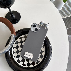 Custodia per Cellulare in Silicone TPU Antiurto con Gatto Colorato e Carino, Personalizzabile, per <span class=keywords><strong>iPhone</strong></span> 16 15 Pro Max 14 17 Air - Product Image 3