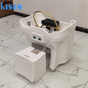 อ่างสระผมเคลื่อนที่ Kisen รุ่นใหม่ล่าสุด สำหรับทำสปาบำบัดหนังศีรษะ ไม่ต้องใช้ระบบประปา พร้อมถังเก็บน้ำ เหมาะสำหรับร้านเสริมสวย - Product Image 6
