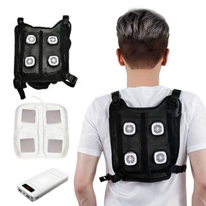 Gilet Rinfrescante Estivo a Semiconduttore con Ventilatore e Protezione Solare per Forniture - Product Image 1