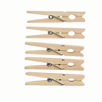Pinzas de Madera para Ropa, Multiusos, Naturales, con Resorte, para Lavandería, Fotos, Manualidades