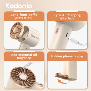 Ventilatore Portatile Mini USB Ricaricabile Kadonio 14000RPM con Luce Colorata per Campeggio Estivo - Product Image 3