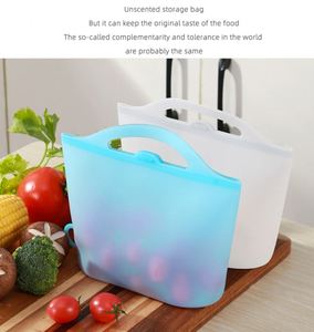 Extra Large Reusable Fresh clear Ziplock Silicone Freezer Bag Food <b>Storage</b> & and Container for Efficient <b>Kitchen</b> Food Packaging - Product Image 6