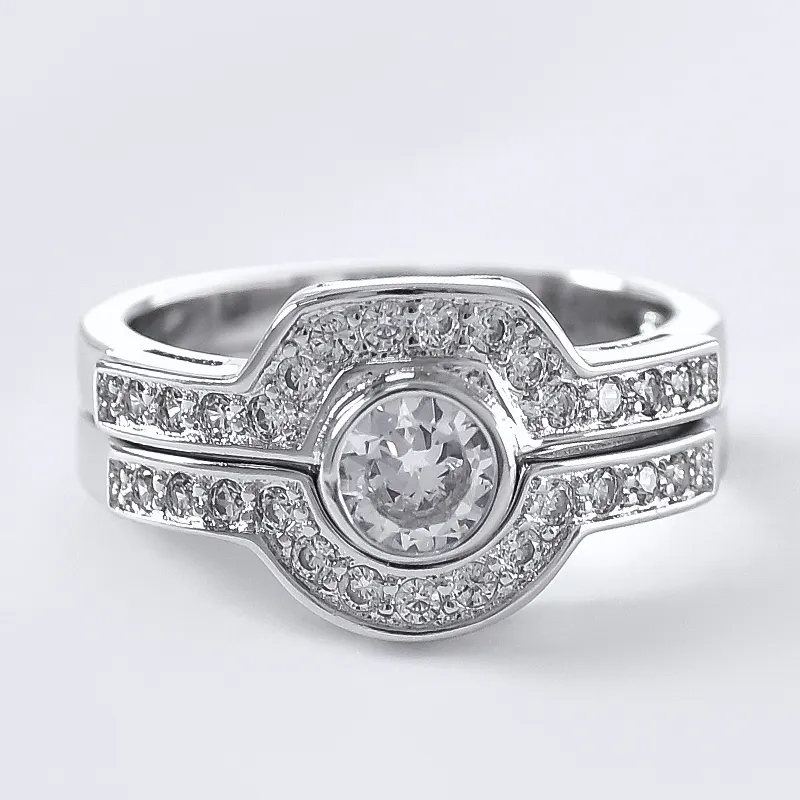 Anello castone impostazione zircone amanti anelli misura 4.5x4.5mm zirconi cz pietra preziosa argento sterling 925 per gioielli delicati anelli
