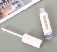 Tube d'emballage personnalisé pour gloss à lèvres en ABS avec bouchon à vis et applicateur |   Contenant cosmétique OEM