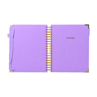 Cuaderno Espiral A5 de Lujo con Separadores de Índice a Color, Espiral Dorada, Apertura Plana, Personalizable con Logotipo, Regalo Empresarial, Papelería de Oficina