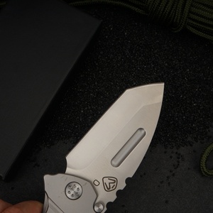 Medford Full Steel Folding Knife D2 Steel Blade Spear Point <b>Camping</b> Knife DIY Industrial Grade OEM ODM Customization - Product Image 5