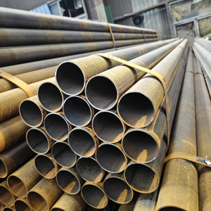 Tube en acier au carbone soudé ERW A53 GR.B 20-325 mm <span class=keywords><strong>de</strong></span> diamètre extérieur, laminé à chaud, certifié ISO 9001, longueurs personnalisées pour l'ingénierie mécanique - Product Image 4