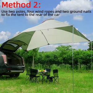 Tente <span class=keywords><strong>de</strong></span> toit pour voiture, abri solaire pour 3-4 personnes, idéale pour le <span class=keywords><strong>camping</strong></span> en extérieur - Offre spéciale - Product Image 3