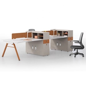 Hiện đại tối giản melamine mô-đun điều hành văn phòng máy trạm ngăn kéo máy tính bền bàn làm việc nhân viên vị trí phân vùng - Product Image 5