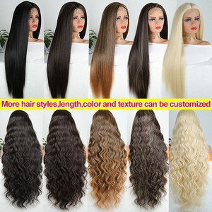 Perruque Ondulée Julianna Corps Gros Fibre Futura Kanekalon Premium Haute Qualité Synthétique Résistante Chaleur Lace Front - Product Image 2