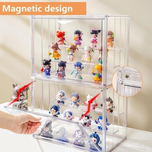 <span class=keywords><strong>Vitrine</strong></span> pour figurines Pop - <span class=keywords><strong>Vitrine</strong></span> pour figurines en vinyle avec porte magnétique, empilable, anti-poussière, pour POP - Product Image 4