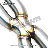 Tubo de Escape Trasero Personalizado para Maserati Gran Turismo/GT 4.2L/4.7L 2008-2023, Acero Inoxidable Boska con Acabado Pulido de 1.5mm