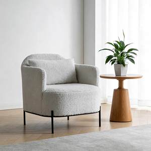 CARLFORD Poltrona Singola Moderna Imbottita in Tessuto, Sedia <span class=keywords><strong>d</strong></span>'<span class=keywords><strong>Arredo</strong></span> per Soggiorno, Lettura, Camera da Letto e Sala da Pranzo, Ideale per Appartamenti - Product Image 1