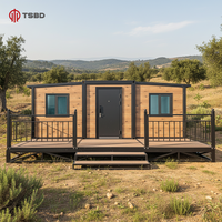 Maison préfabriquée extensible en conteneur de 40 pieds ou 20 pieds, deux chambres, maison pliable d'extérieur, Casas Prefabricadas