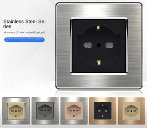 Interrupteur mural sur mesure, module de prises de type italien en métal, prise électrique murale pour la maison, prise murale universelle - Product Image 2