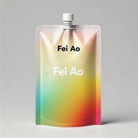 Feiao Groothandel Op Maat Bedrukte 100ml 200ml Fruit Sap Water Spuitzak Plastic Vloeistof Staande Doypack Spuitzak