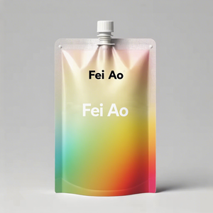 Feiao – Vente en gros, impression personnalisée, pochette souple avec bec verseur pour jus <span class=keywords><strong>de</strong></span> fruits et <span class=keywords><strong>eau</strong></span>, 100 ml, 200 ml, sac plastique liquide à fond plat - Product Image 4