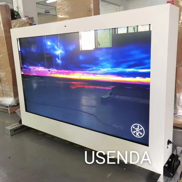 65 75 86 INCH Outdoor TV 3500nits High Brightness 4K Display Panel Wall Mounted Android CMS Cloud Waterproof Outdoor LCD Screen