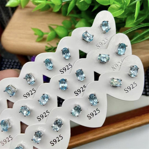 Bông tai đá quý Garnet & Peridot tự nhiên bán buôn, đá pha lê tự nhiên trị liệu, thiết kế tròn khắc, quà tặng cưới - Product Image 1