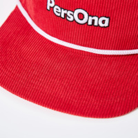 Topi Korduroi Khusus dengan Tali 5 Panel Topi Korduroi Pinggiran Rata Lebar Korduroi Topi Korduroi