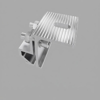 Pince solaire pour toiture à joint debout en aluminium, fixation PV, surface anodisée, non-pénétrante, pour toiture métallique à joint debout, résistance au vent 60 m/s