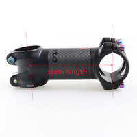 Potence de vélo Mtb Carbon Ultralight 6 Degree 70/80/90/100/110/120mm Potence de vélo de route Partie durable de vélo