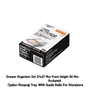 Fami <b>Drawer</b> Organizer Set 27x27 Mm Front Height 50 Mm Perforated Tray With Guide Rails For Storage - Product Image 3