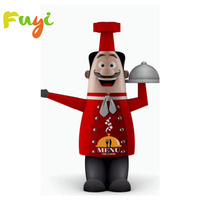 Danseur pour la promotion de restaurant Publicité extérieure Nourriture gonflable Hot Dog gonflable Hot Dog agitant la main