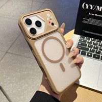 Étui de téléphone magnétique à dissipation thermique pour iPhone 18 Pro Max avec grande fenêtre pour l'appareil photo, étui en TPU PC avec anneau magnétique