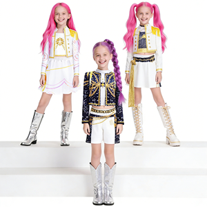 Costumi da Festa K-POP Demon Hunter, Outfit da Superstar per Ragazze, Costume di Carnevale per Bambini Mirarumi Zoi - Product Image 2