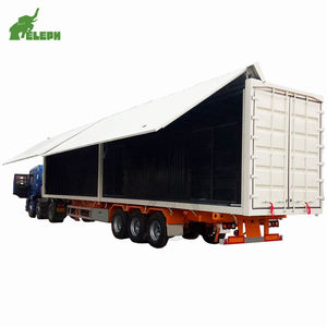 3/4/5/6 Boîte de 12 mètres aile latérale ouverte Boîte de rangement pour remorque de camion Cargo Dry Van Truck <span class=keywords><strong>Semi</strong></span> Trailer - Product Image 1