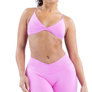 Sujetador deportivo sin costuras Crossborder, copa media, tallas XS, S, M, L, XL, copa completa, spandex, secado rápido, para fitness, running, ciclismo. - Product Image 5