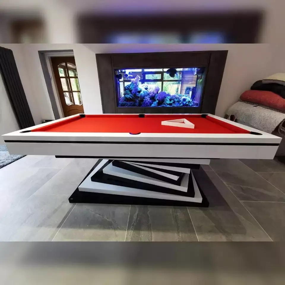 Salle de jeux familiale Jouer Taille standard Sport d'intérieur Prix bas de la table de billard 8 boules ou 9 boules avec une taille de 7 pieds 8 pieds 9 pieds