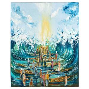 Lucite de décoration murale de salon moderne, acrylique personnalisé, simple, élégante et rectangulaire, peinte par <span class=keywords><strong>Judy</strong></span> Kosel - Product Image 2