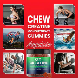 도매 100% 유기농 자체 브랜드 운동 전 에너지 보충제 근육 강화제 크레아틴 모노하이드레이트 구미 캔디 10-19g - Product Image 2