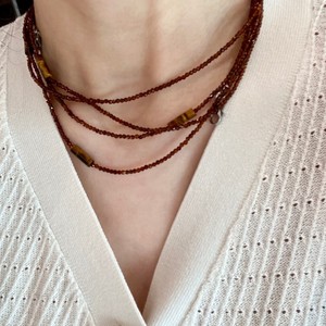 Collier ras du cou multi-brins en agate, pierre naturelle, style bohème, pour femme, usage quotidien, fabriqué en Chine, modèle JX028 - Product Image 5