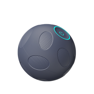 Palla massaggiante fitness yoga in silicone OEM ES-A01 con ricarica wireless Type-C, telecomando, 5 testine massaggianti, tre velocità e due modalità. - Product Image 1