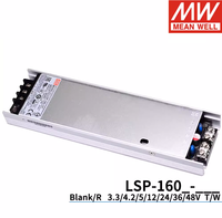 Fuente de Alimentación Conmutada PFC de Tipo Delgado Mean Well LSP-160 para Uso Industrial, 3.3V-48V, 93.5% de Eficiencia, Entrada 100-264VAC/141-370VDC