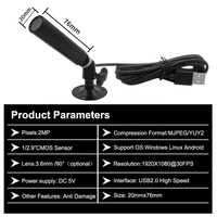 Mini caméra de sécurité USB 1080P, caméra espion miniature, caméra de casque, mini caméra USB, capteur UVC-CMOS