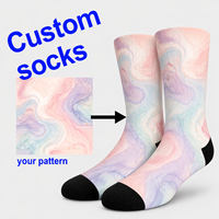 Chaussettes unisexes décontractées, douces et respirantes, impression numérique 360° personnalisée, directement de l'usine