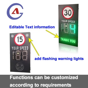 Señal de Medición de Velocidad por Mensaje de Texto, Señal de Velocidad con Radar, Señal de Detección de Velocidad con Radar de Tráfico LED Solar - Product Image 3