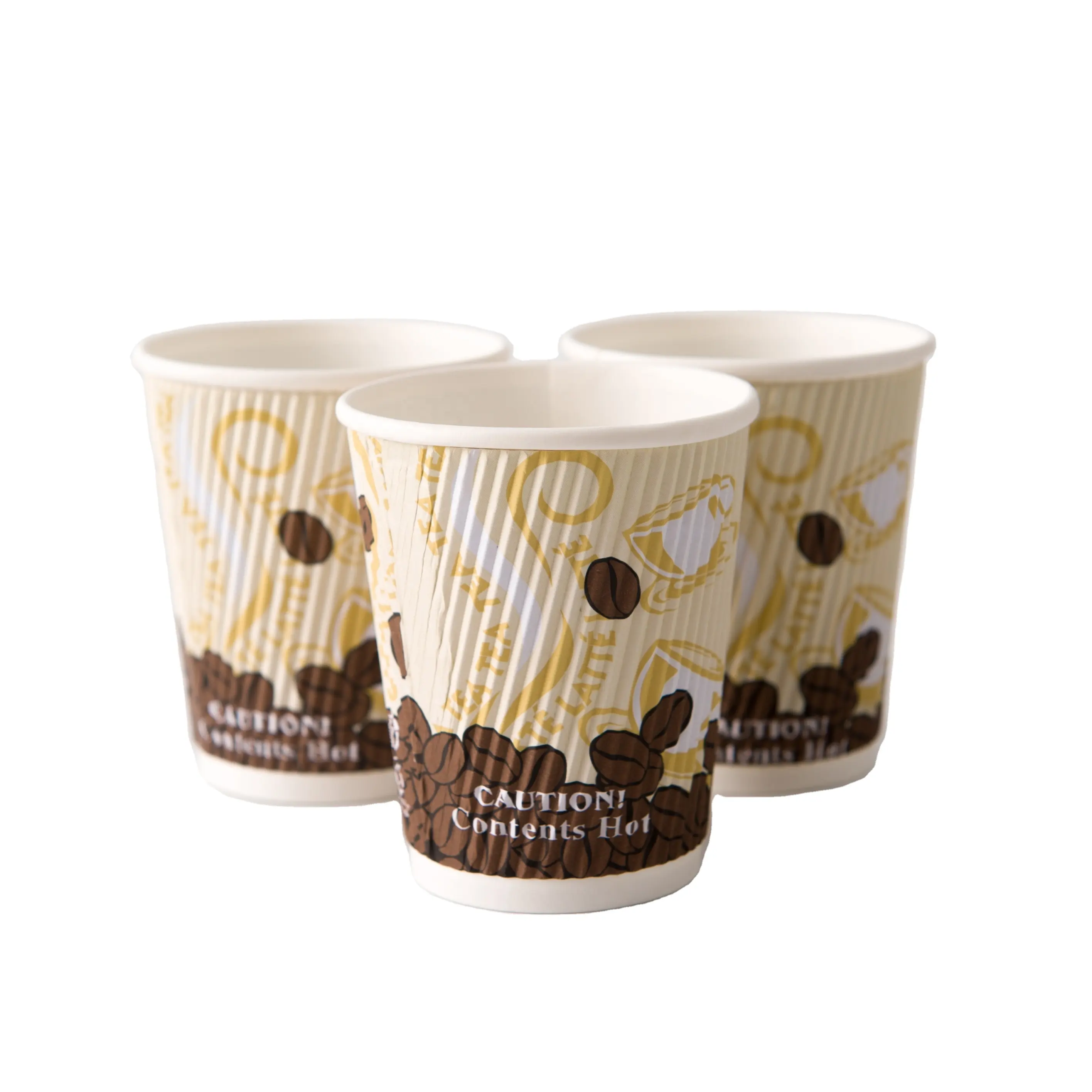 Tazas de papel desechables de diseño personalizado, de 4oz de doble pared tazas de café, 8oz, 12oz, 16oz, 20oz, 24oz