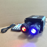 Kit de plafond étoilé LED 20W à double couleur RGBW, 1000 fibres, activé par le son, musique, application + télécommande