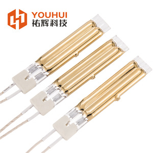 Youhui Dual <b>Tube</b> Gold Plated Infrared <b>Heating</b> <b>Tubes</b> 230V For 8 Inch Annealing Furnaces Semiconductor Process - Product Image 1
