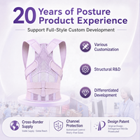 Correcteur de posture respirant et réglable pour femmes avec soutien dorsal complet, vente en gros, OEM ODM