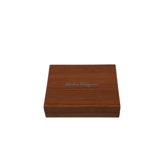DS Modern Handmade MDF Wood Hinged Organizer Box Gold Stamping Logo Rectangle Shape Storage <b>Crates</b> Craft Gift Packaging - Product Image 6