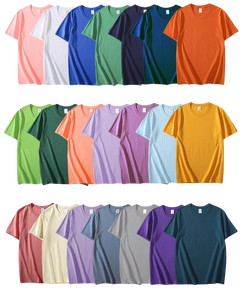 T-shirt Homme en Coton 250 g/m² de Haute Qualité, Logo Personnalisé Brodé, Coupe Ample Épaules Tombantes, Style Vintage Décontracté - Product Image 1
