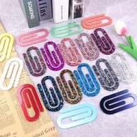 Vente en gros usine : Marque-page en acrylique imprimé à transfert thermique, type clip, pour carnet et porte-cartes de classement