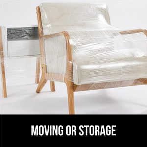Clear Industrial <b>Stretch</b> <b>Wrap</b> Film with Handle, Multipack for Moving Supplies, Heavy Duty Plastic Packing <b>Wrap</b> for Shipping - Product Image 4